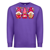 Purple Pink Christmas gnomes Premium Sweatshirt - NancyCooperArtShop