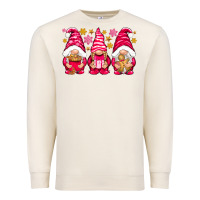 Sandshell Pink Christmas gnomes Premium Sweatshirt - NancyCooperArtShop