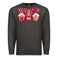Smoke Pink Christmas gnomes Premium Sweatshirt - NancyCooperArtShop
