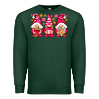 Sports Green Pink Christmas gnomes Premium Sweatshirt - NancyCooperArtShop