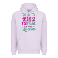 Lilac made in 1982, 40 years of being awesome Premium Hoodie - Jasminsmagicworld