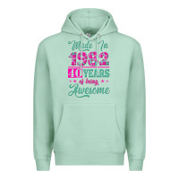Seafoam made in 1982, 40 years of being awesome Premium Hoodie - Jasminsmagicworld