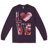 Plum football love Long Sleeve Tee - JahusDesignShop