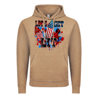 Vintage Coffee Let's get lit 4th of july Vintage Hoodie - CowGirlArtShop