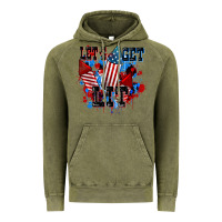 Vintage Olive Let's get lit 4th of july Vintage Hoodie - CowGirlArtShop