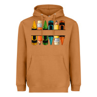 Meerkat custom crayons with pencil Heavyweight Hoodie - NancyCooperArtShop