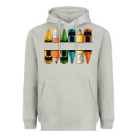 Moon Dust custom crayons with pencil Heavyweight Hoodie - NancyCooperArtShop