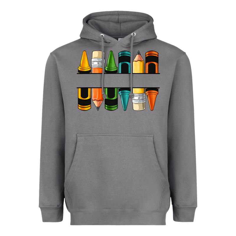Custom Crayons With Pencil Heavyweight Hoodie by NancyCooperArtShop | Teevron
