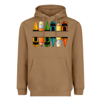 Toasted Coconut custom crayons with pencil Heavyweight Hoodie - NancyCooperArtShop