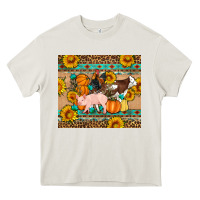 Cream Fall Coop Animals Heavy Core Tee - Artiststas