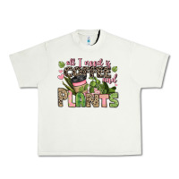 Pistachio all i need is coffee and plants Urban Heavy Tee - JahusDesignShop