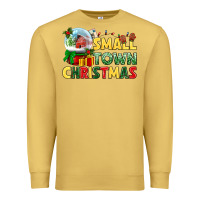 Antique Gold Small town Christmas Premium Sweatshirt - NancyCooperArtShop