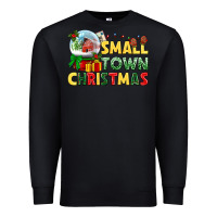 Black Small town Christmas Premium Sweatshirt - NancyCooperArtShop