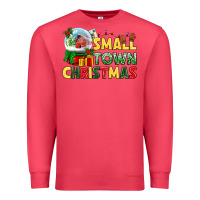Cardinal Small town Christmas Premium Sweatshirt - NancyCooperArtShop