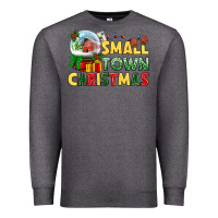Charcoal Heather Small town Christmas Premium Sweatshirt - NancyCooperArtShop