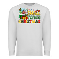 Dove Grey Small town Christmas Premium Sweatshirt - NancyCooperArtShop