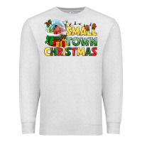 Oatmeal Heather Small town Christmas Premium Sweatshirt - NancyCooperArtShop