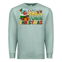 Seafoam Small town Christmas Premium Sweatshirt - NancyCooperArtShop