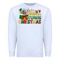 White Small town Christmas Premium Sweatshirt - NancyCooperArtShop