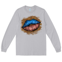 Moon Dust western 4 of july lips Long Sleeve Tee - BundleAndBundleShop