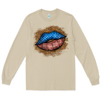 Mushroom western 4 of july lips Long Sleeve Tee - BundleAndBundleShop