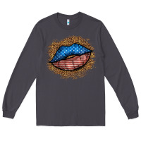 Smoke western 4 of july lips Long Sleeve Tee - BundleAndBundleShop