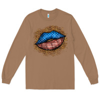 Toasted Coconut western 4 of july lips Long Sleeve Tee - BundleAndBundleShop