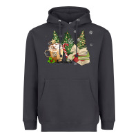 Smoke christmas coffee and book Heavyweight Hoodie - MaliasSmallBusiness