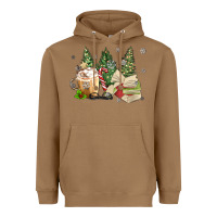 Toasted Coconut christmas coffee and book Heavyweight Hoodie - MaliasSmallBusiness