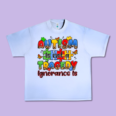 Autism Is Not A Tragedy Ignorance Is Urban Heavy Tee Designed By Jahusdesignshop