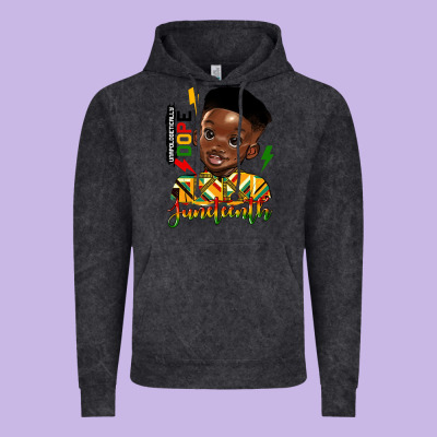 Juneteenth Black Boy Vintage Hoodie Designed By Hra Design Shop
