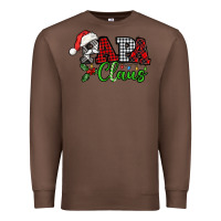Chestnut Papa Claus with christmas lights and mistletoe Premium Sweatshirt - NancyCooperArtShop