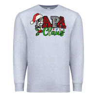 Heather Grey Papa Claus with christmas lights and mistletoe Premium Sweatshirt - NancyCooperArtShop