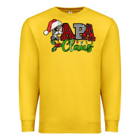 Lemon Papa Claus with christmas lights and mistletoe Premium Sweatshirt - NancyCooperArtShop