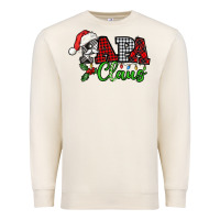 Sandshell Papa Claus with christmas lights and mistletoe Premium Sweatshirt - NancyCooperArtShop