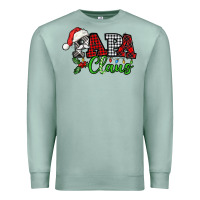 Seafoam Papa Claus with christmas lights and mistletoe Premium Sweatshirt - NancyCooperArtShop