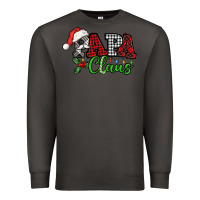 Smoke Papa Claus with christmas lights and mistletoe Premium Sweatshirt - NancyCooperArtShop