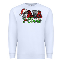 White Papa Claus with christmas lights and mistletoe Premium Sweatshirt - NancyCooperArtShop