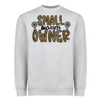 Heather Grey small business owner Heavyweight Sweatshirt - CowhideDigitalArt