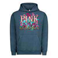 Pigment Midnight Navy The pink is for my Grandma Cancer Awareness Urban Hoodie - HowdyJamesFarm