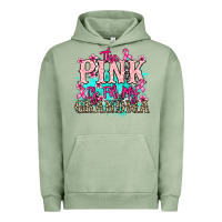 Pigment Oil Green The pink is for my Grandma Cancer Awareness Urban Hoodie - HowdyJamesFarm