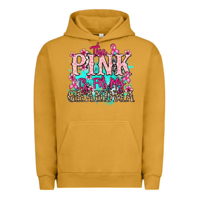 The Pink Is For My Grandma Cancer Awareness Urban Hoodie by HowdyJamesFarm | Teevron