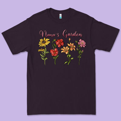 Premium Tee nana's garden