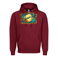 Burgundy Softball Lips Zipper Hoodie - Jasminsmagicworld