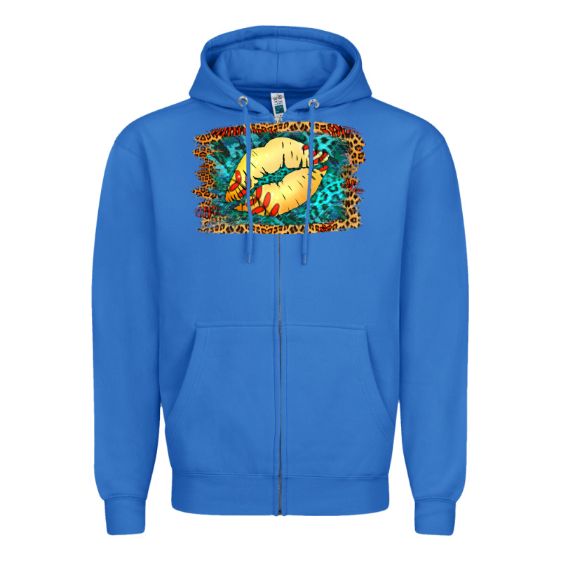 Softball Lips Zipper Hoodie by Jasminsmagicworld | Teevron