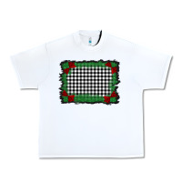 White christmas black and white background Urban Heavy Tee - BarkalooDesign