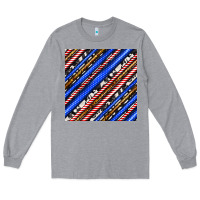 Heather Grey western america seamless pattern Long Sleeve Tee - BundleAndBundleShop
