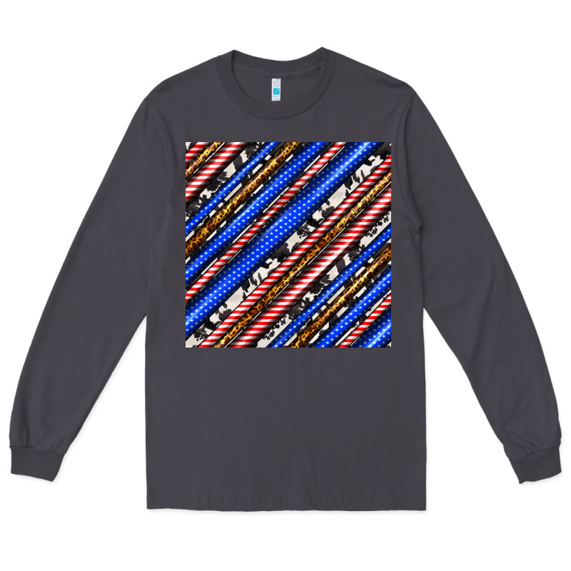 Western America Seamless Pattern Long Sleeve Tee by BundleAndBundleShop | Teevron