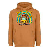 Meerkat bus driver rainbow Heavyweight Hoodie - NancyCooperArtShop