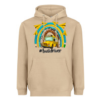 Mushroom bus driver rainbow Heavyweight Hoodie - NancyCooperArtShop